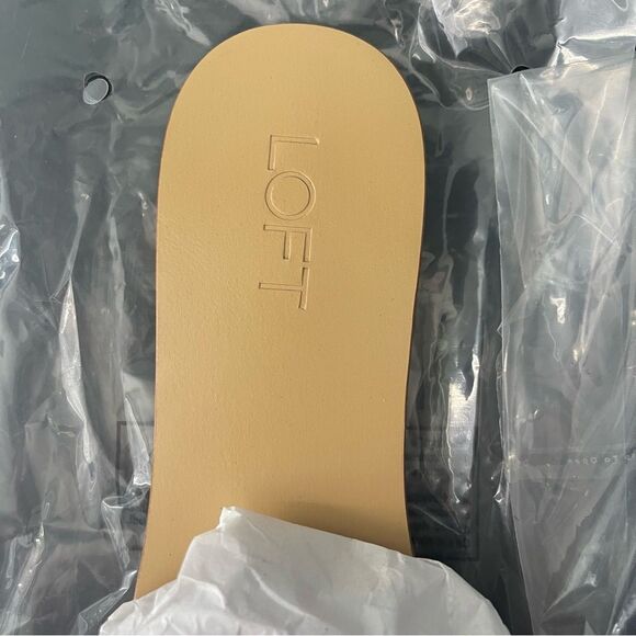 LOFT NIB Ikat Slide Sandals, women’s size 11, pink/orange print - Picture 12 of 14